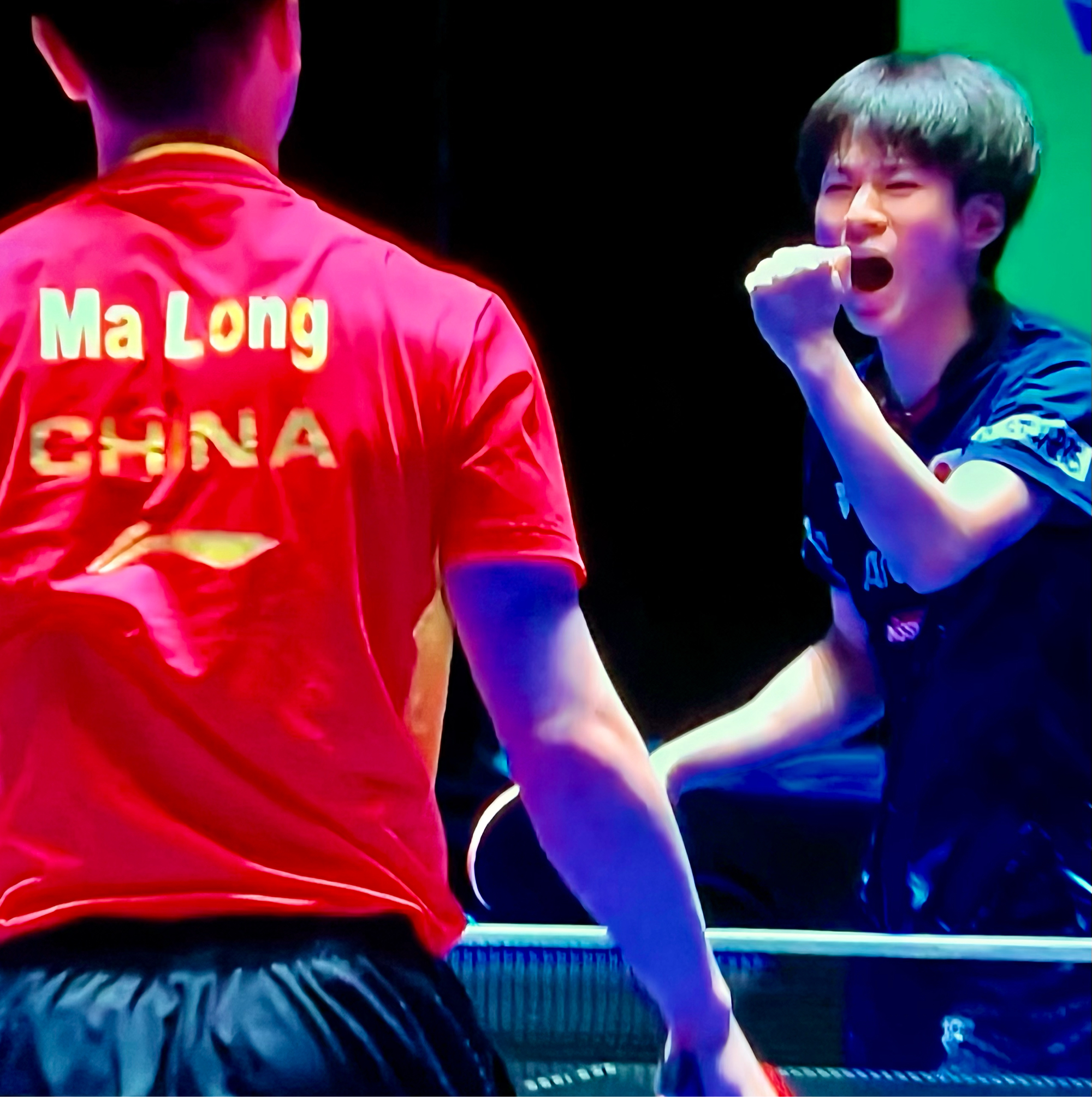 包含日本队翻盘法国队，马龙高光表现的词条